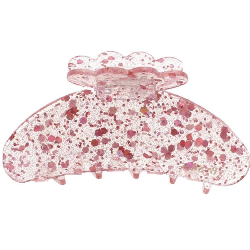 By Stær Asta Hair Clip Medium   Confetti Rosa