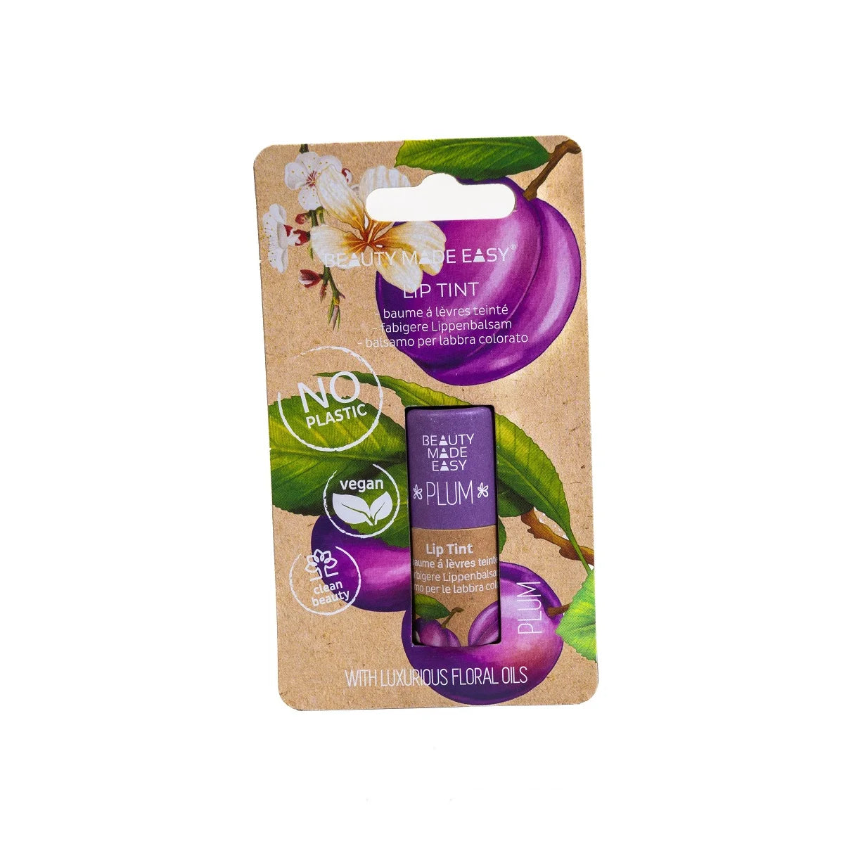 Beauty Made Easy    Lip Balm Tint   Plum   Hos Frisøren   Baronen