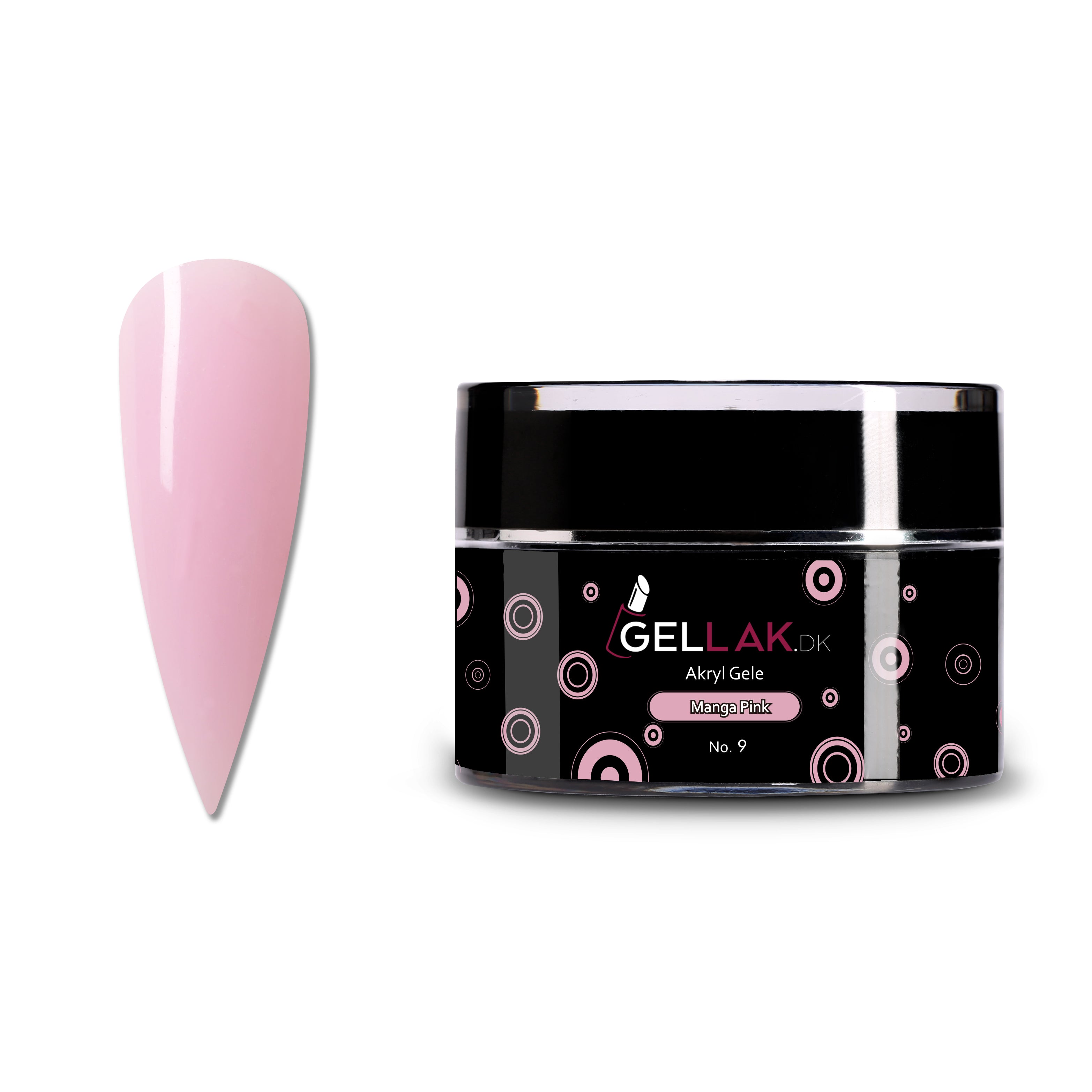 Akryl Gele Pink   Til Opbygning Af Negle   Manga Pink No  9