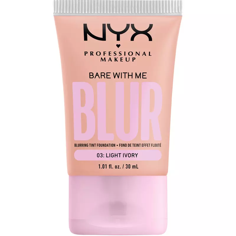 Nyx Prof  Makeup Bare With Me Blur Tint Foundation 30 Ml   03 Light Ivory