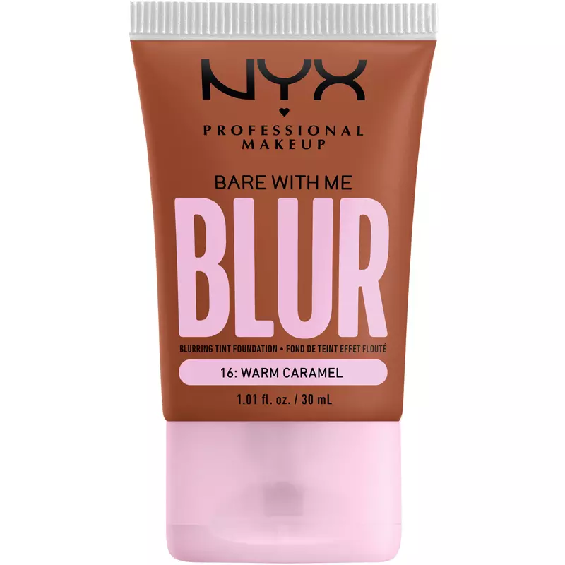 Nyx Prof  Makeup Bare With Me Blur Tint Foundation 30 Ml   16 Warm Caramel