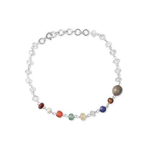 108 Blessing Planet Armbånd Sølv