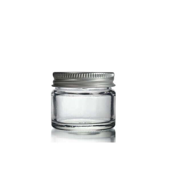 15 Ml  Klar Glaskrukke M Aluminium Låg