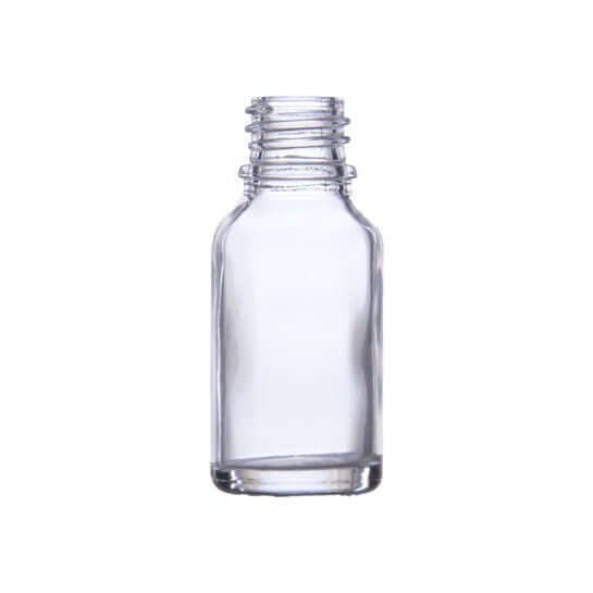 15 Ml  Klar Glasflaske   Din18